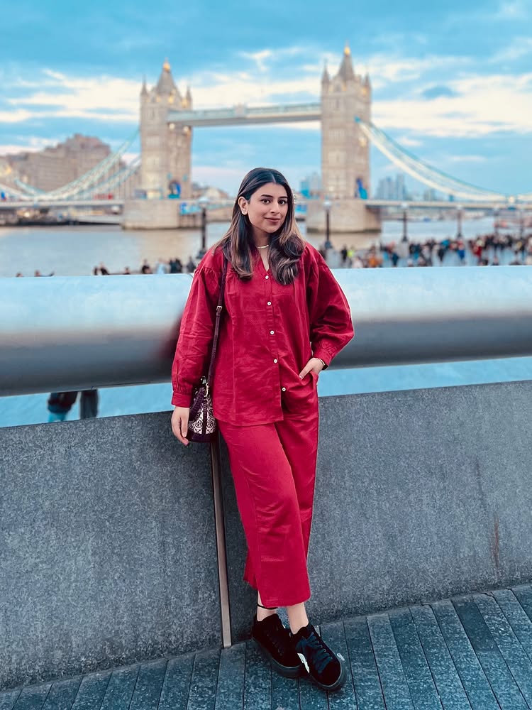 Premium Linen Co-ord Set in Maroon