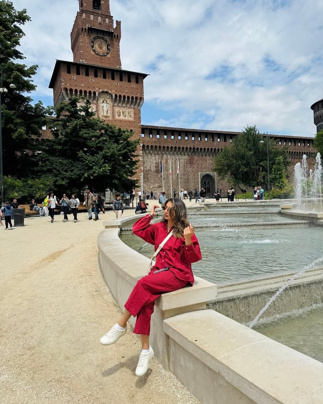 Premium Linen Co-ord Set in Maroon