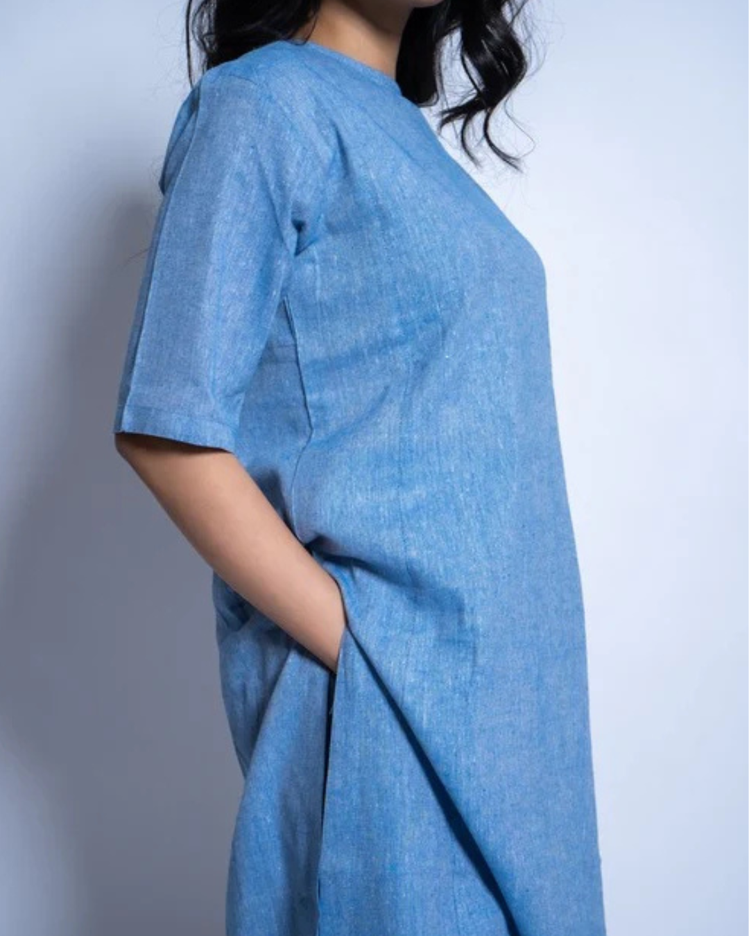 Women’s Two-Piece Layered Kurta with Culotte Set