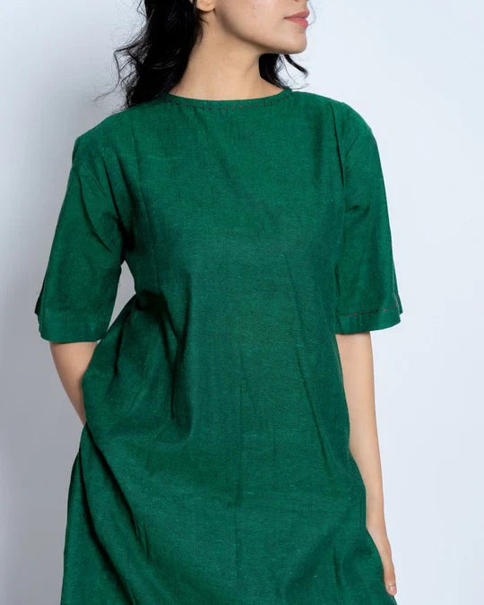 Women’s Two-Piece Layered Kurta with Culotte Set