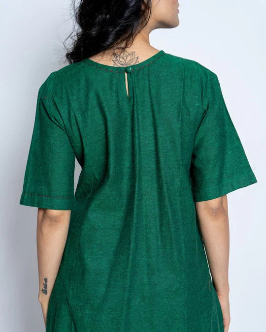 Women’s Two-Piece Layered Kurta with Culotte Set