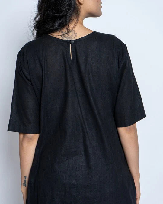 Women’s Two-Piece Layered Kurta with Culotte Set