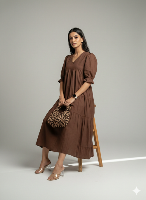 Chocolate MIDI Fairytale Dress