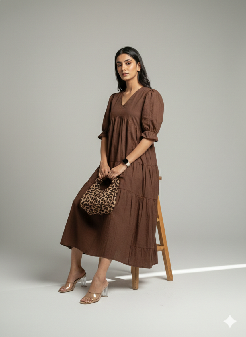 Chocolate MIDI Fairytale Dress