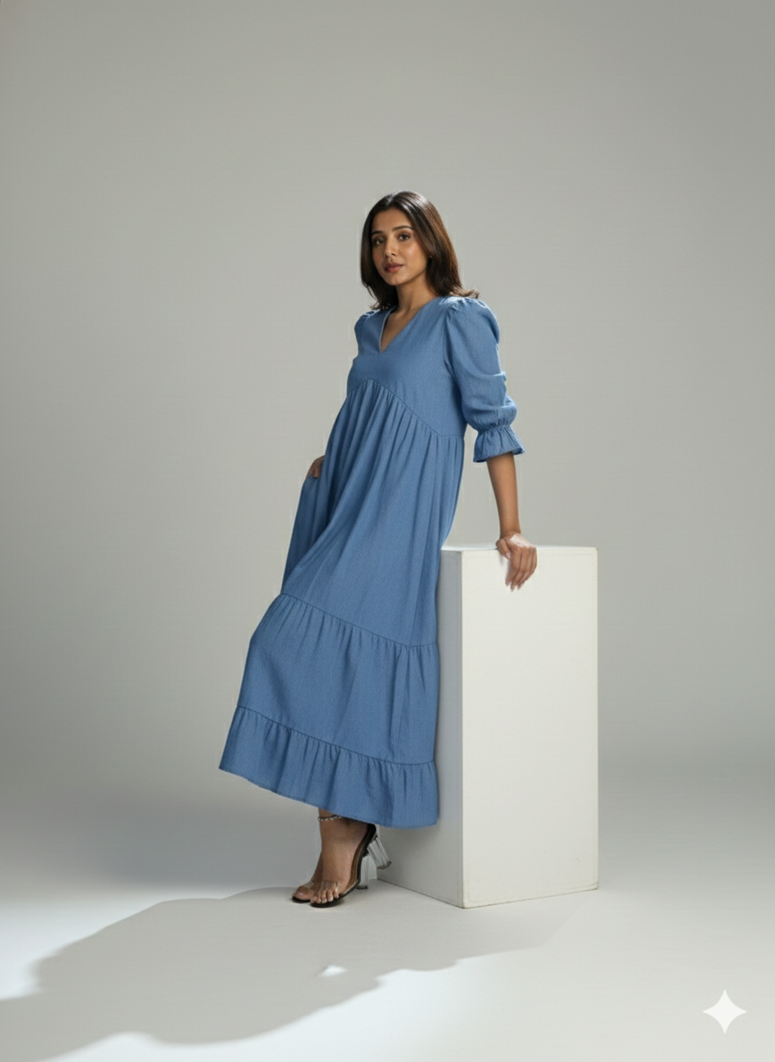 Denim MIDI Dress