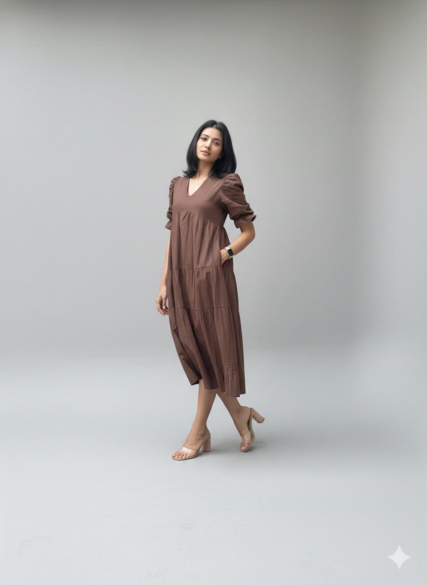 Chocolate MIDI Fairytale Dress