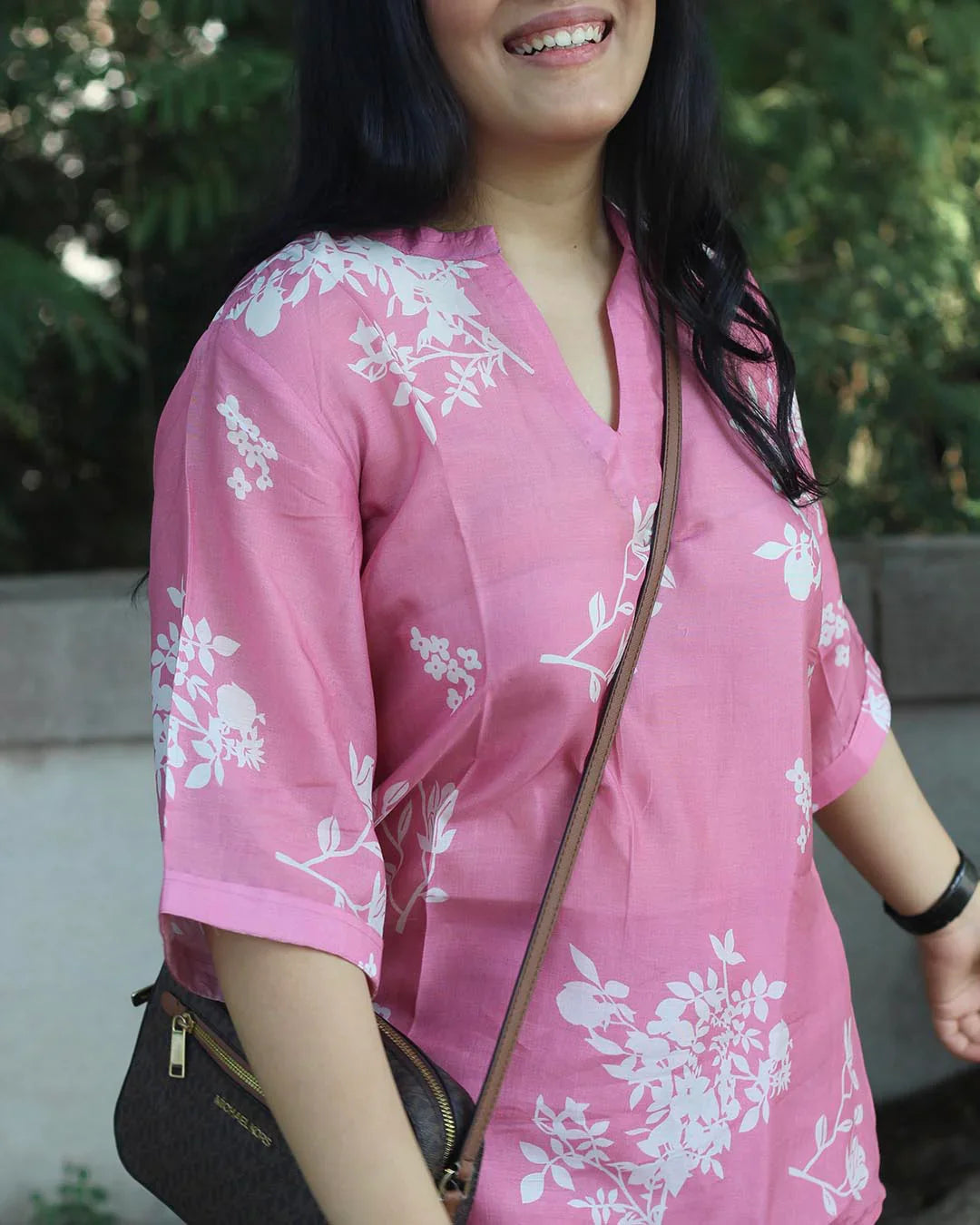 BLUSH BLOOM PURE COTTON SILK CO-ORD SET