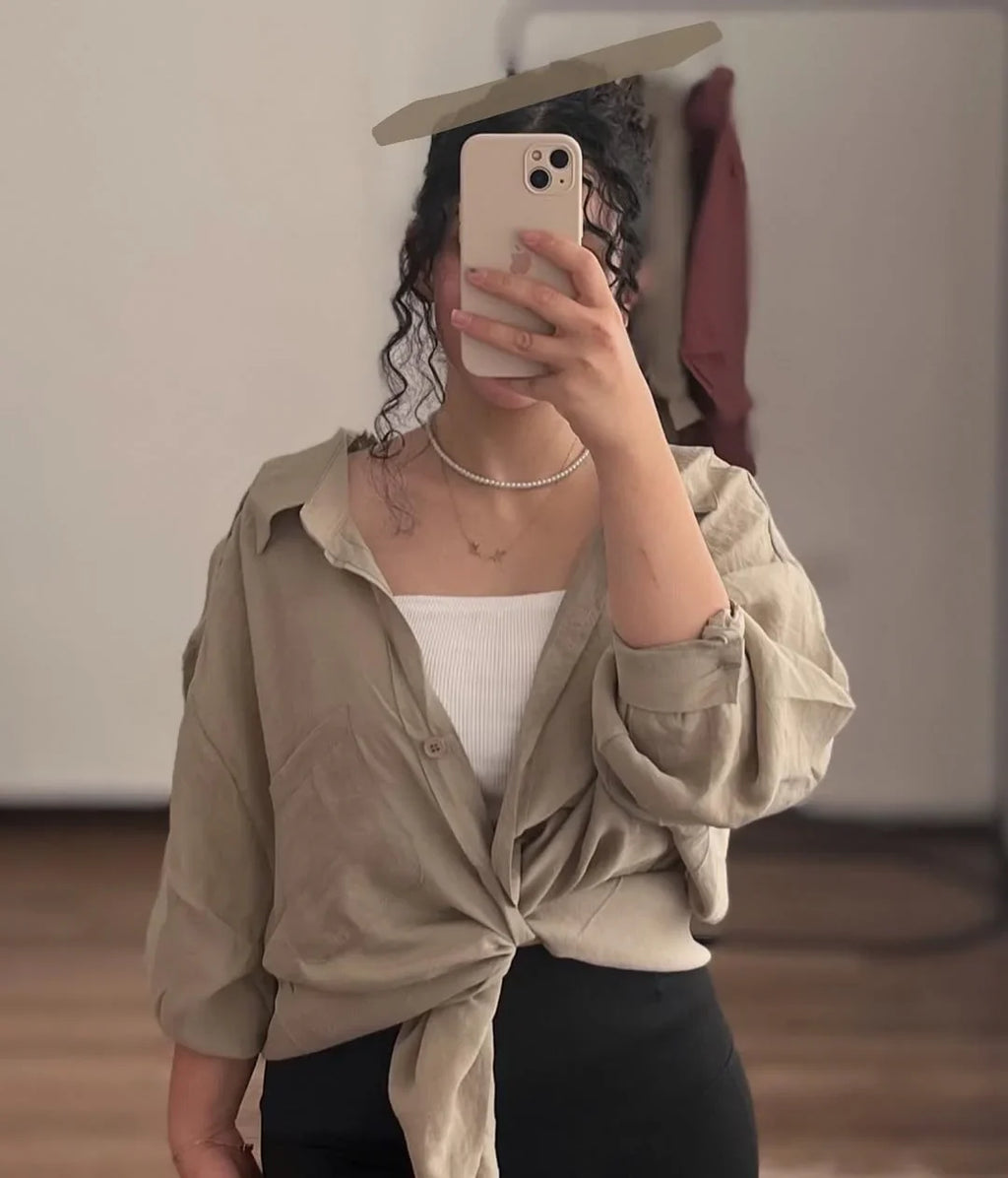 Cream Luxury Cotton Shirt