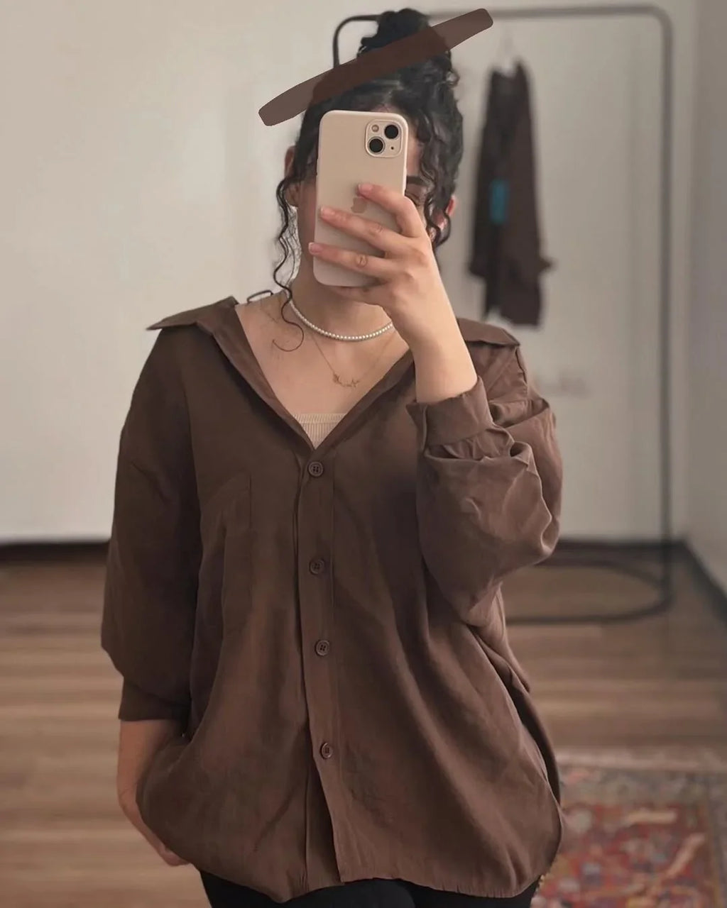 Brown Luxury Cotton Shirt