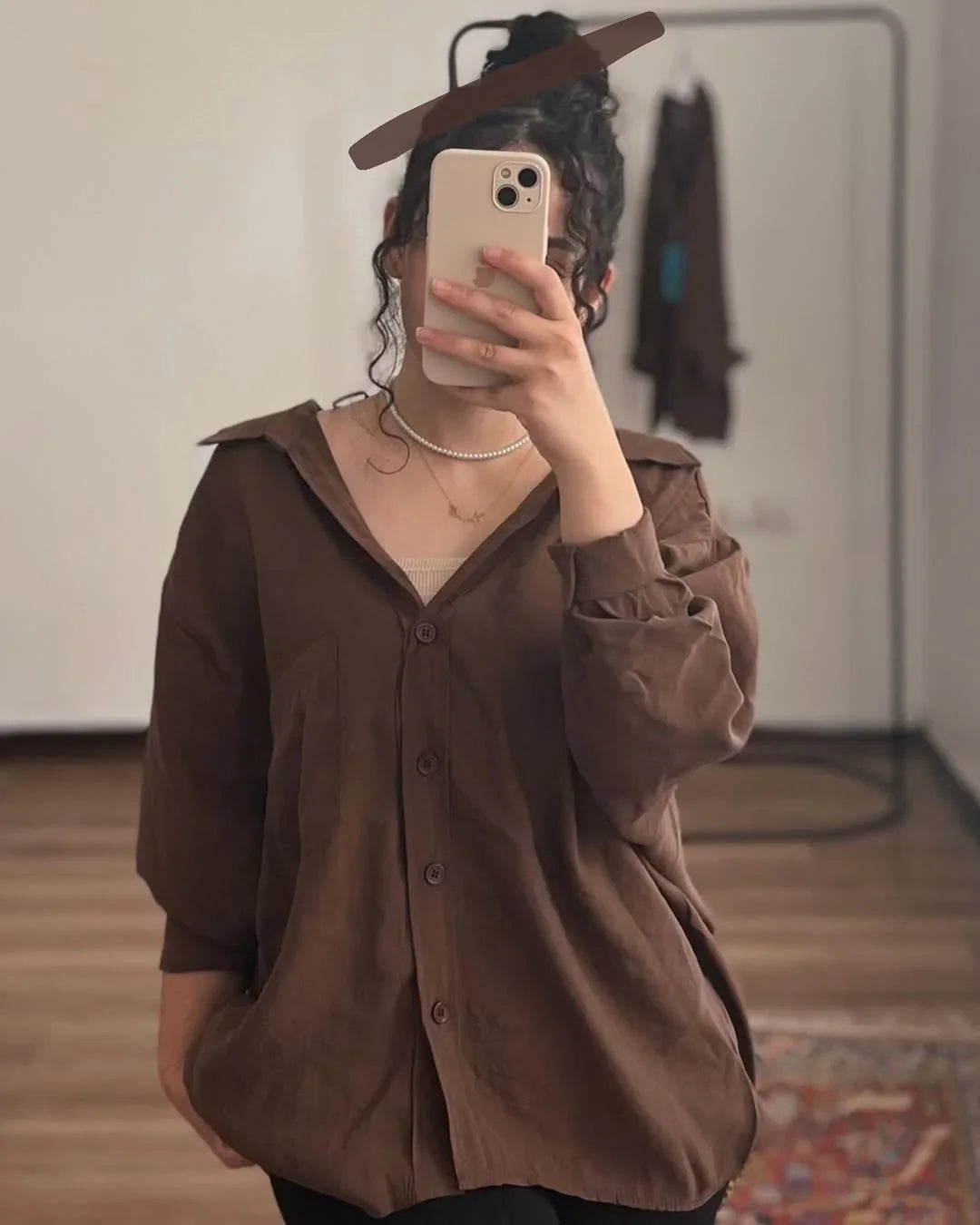 Brown Luxury Cotton Shirt