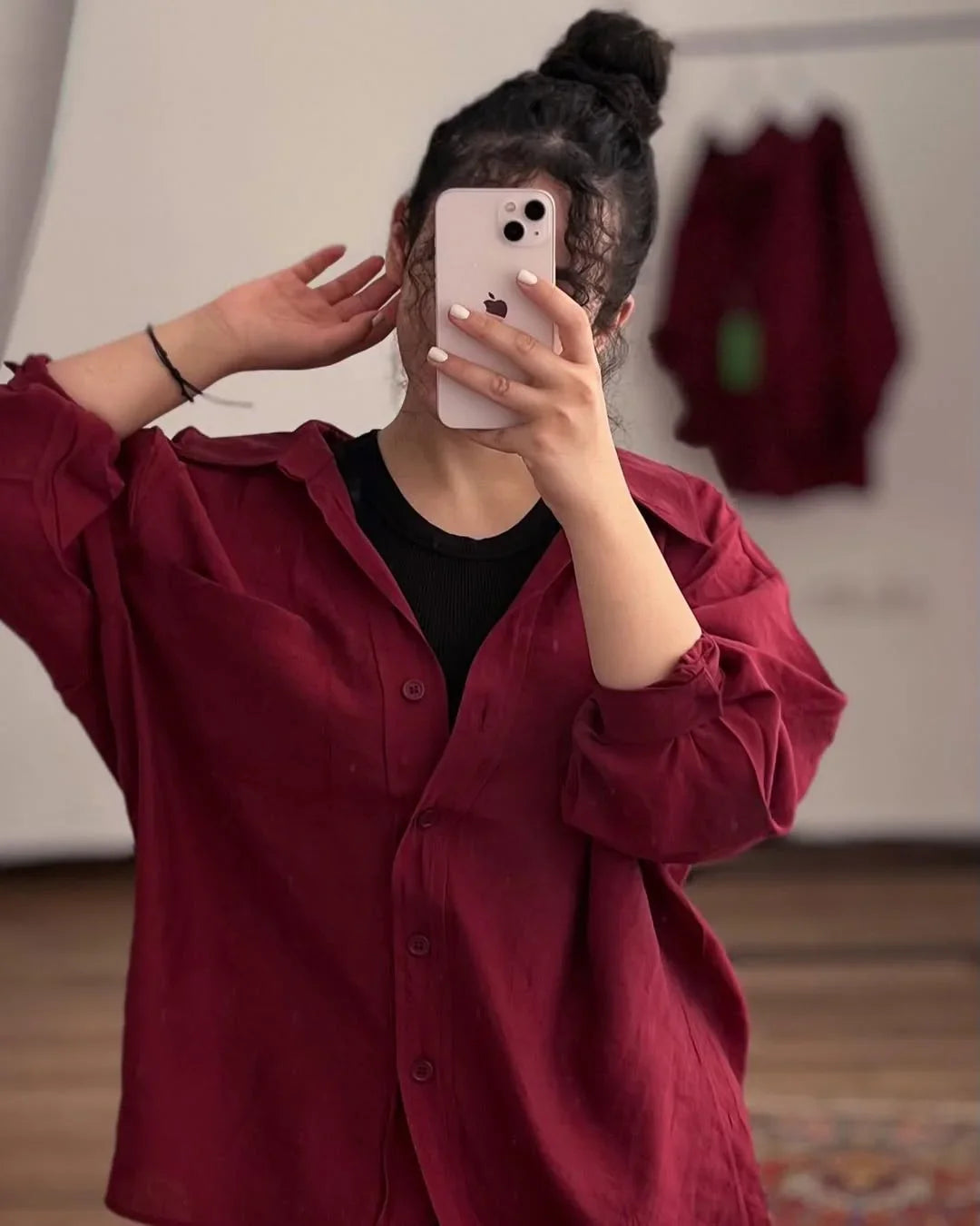 Maroon Luxury Cotton Shirt
